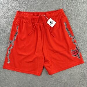 Warren Lotas No Good Mesh Shorts size XL Basketball Drawstring Heart‎ Barbwire